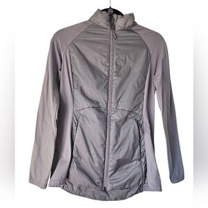 32 Degrees Cool Lightweight Pale Lavender Mixed Media Jacket, Size S